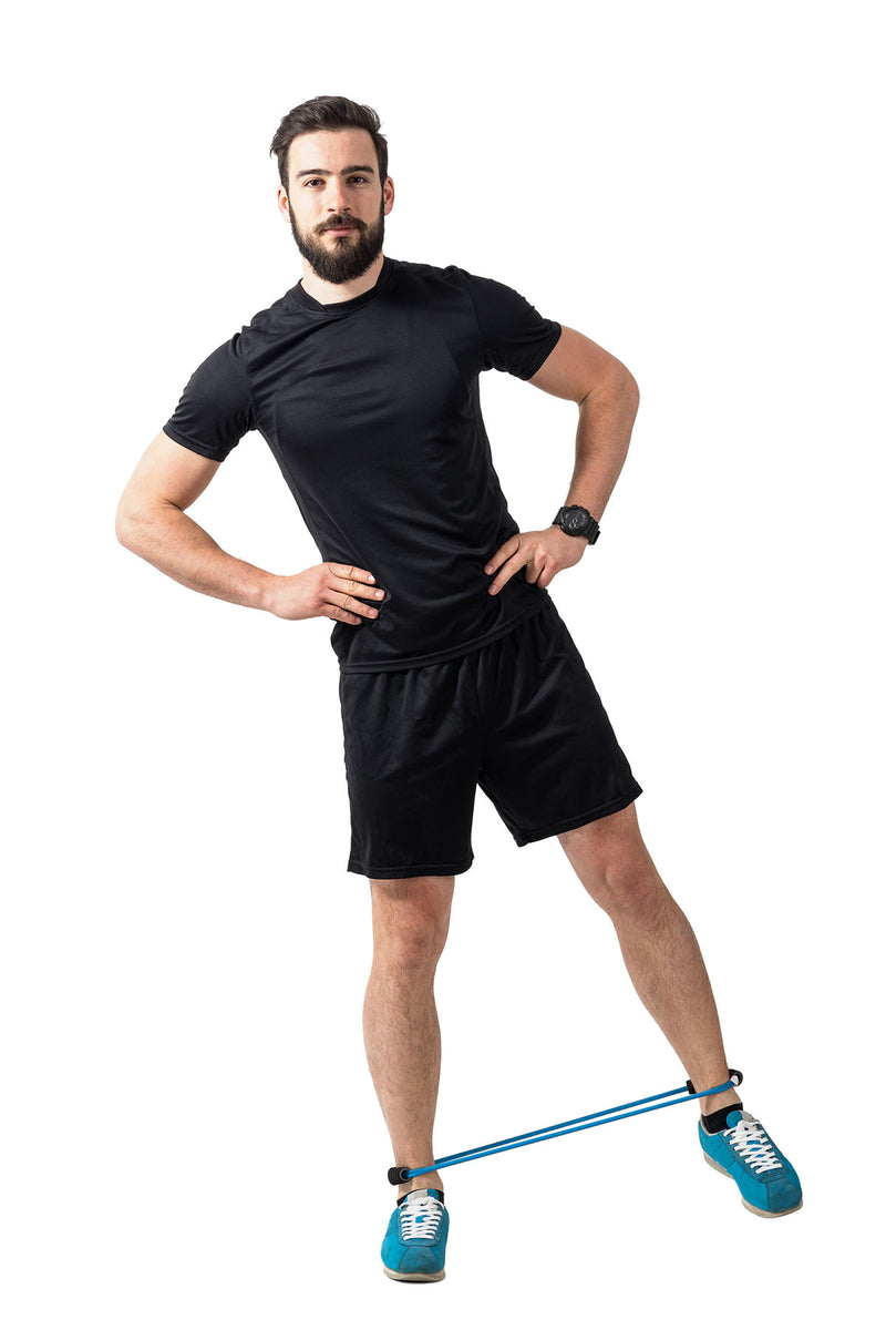 CanDo Exercise Tubing with Cuff Exerciser - 35" - Black - X-heavy - FE-10-5765