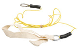 CanDo exercise bungee cord with attachments, 7', Tan - xx-light 