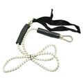 CanDo exercise bungee cord with attachments, 4', Black - x-heavy 