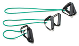 CanDo Tubing with Handles Exerciser - 3-piece full body set (18", 36", 48"), Green, medium