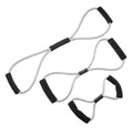 CanDo Tubing BowTie Exerciser - 3-piece set (14", 22", 30"), silver