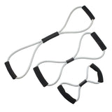 CanDo Tubing BowTie Exerciser - 3-piece set (14", 22", 30"), silver