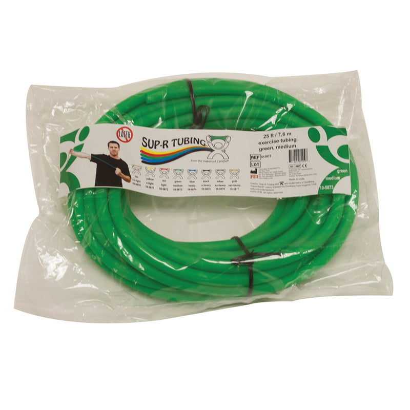 Sup-R Tubing - Latex Free Exercise Tubing - 25' roll - Green - medium - FE-10-5873