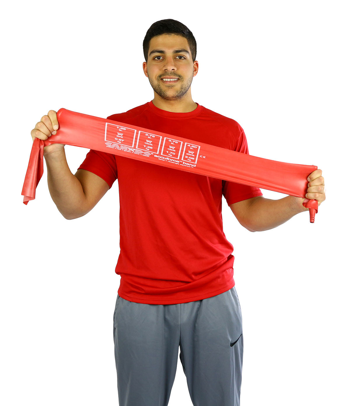 CanDo AccuForce Exercise Band - 4' exerciser - Red - light - FE-10-5902