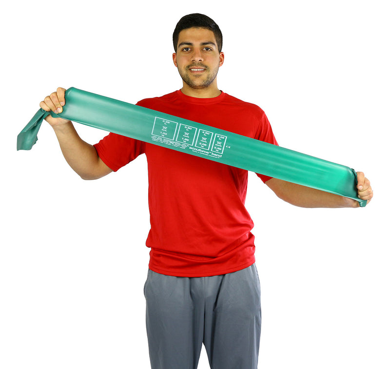 CanDo AccuForce Exercise Band - 6 yard roll - Green - medium - FE-10-5913