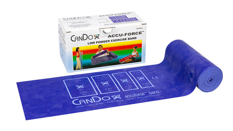 CanDo AccuForce Exercise Band - 6 yard roll - Blue - heavy