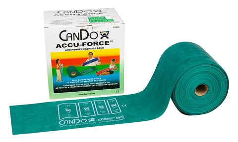 CanDo AccuForce Exercise Band - 50 yard roll - Green - medium
