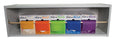 Val-u-Band Resistance Bands, Dispenser Roll, 50 Yds., 5-Piece Set, Peach, Orange, Lime, Blueberry, Plum, Dispenser Rack Included, Latex-Free