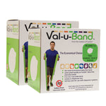 Val-u-Band Resistance Bands, Dispenser Roll, 100 Yds. (2 x 50 Yds.), Lime-Level 3/7, Latex-Free