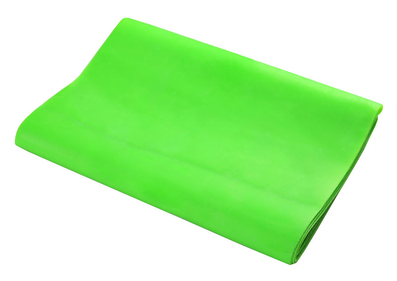 Val-u-Band Resistance Bands, Pre-Cut Strip, 5', Lime-Level 3/7, Case of 30, Latex-Free - FE-10-6173