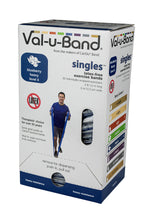 Val-u-Band Resistance Bands, Pre-Cut Strip, 5', Blueberry-Level 4/7, Case of 30, Latex-Free