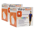 Val-u-Band Resistance Bands, Dispenser Roll, 100 Yds. (2 x 50 Yds.), Orange-Level 2/7, Contains Latex