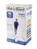 Val-u-Band Resistance Bands, Pre-Cut Strip, 5', Blueberry-Level 4/7, Case of 30, Contains Latex
