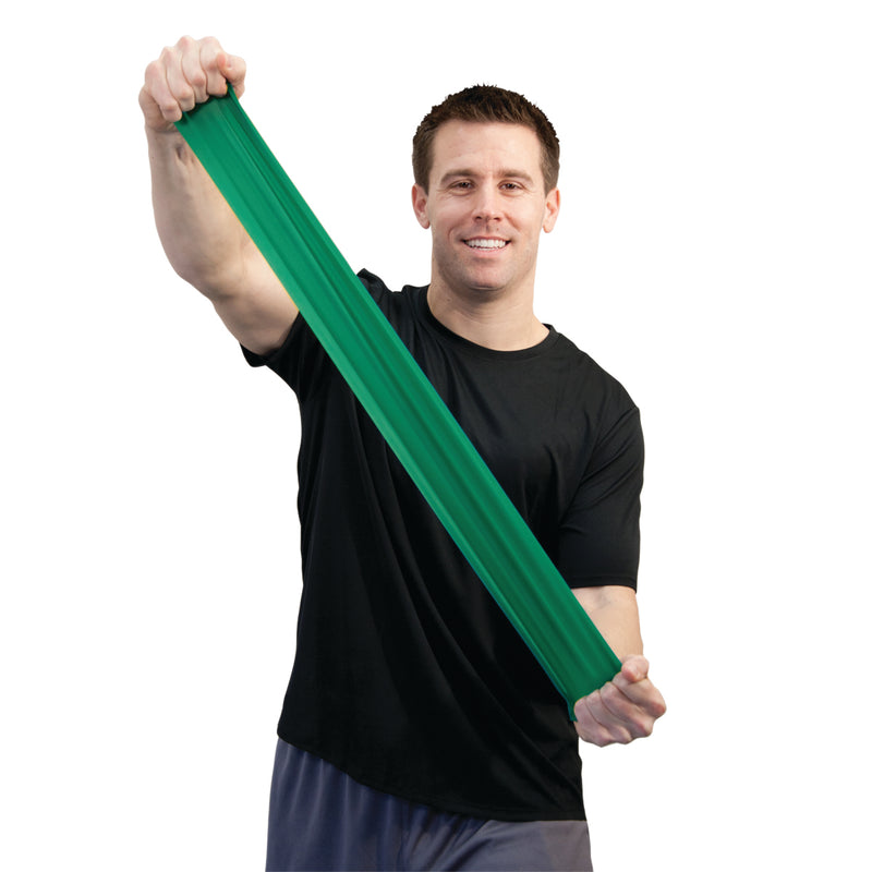 Sup-R Band Latex Free Exercise Band - 6 yard roll - Green - medium - FE-10-6313