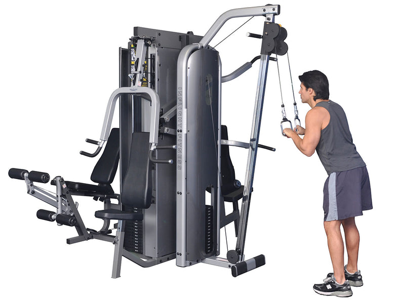 Inflight Fitness, Liberator Training System, Five Stacks, Compact Cable Crossover (54"), Full Shrouds - FE-10-7154