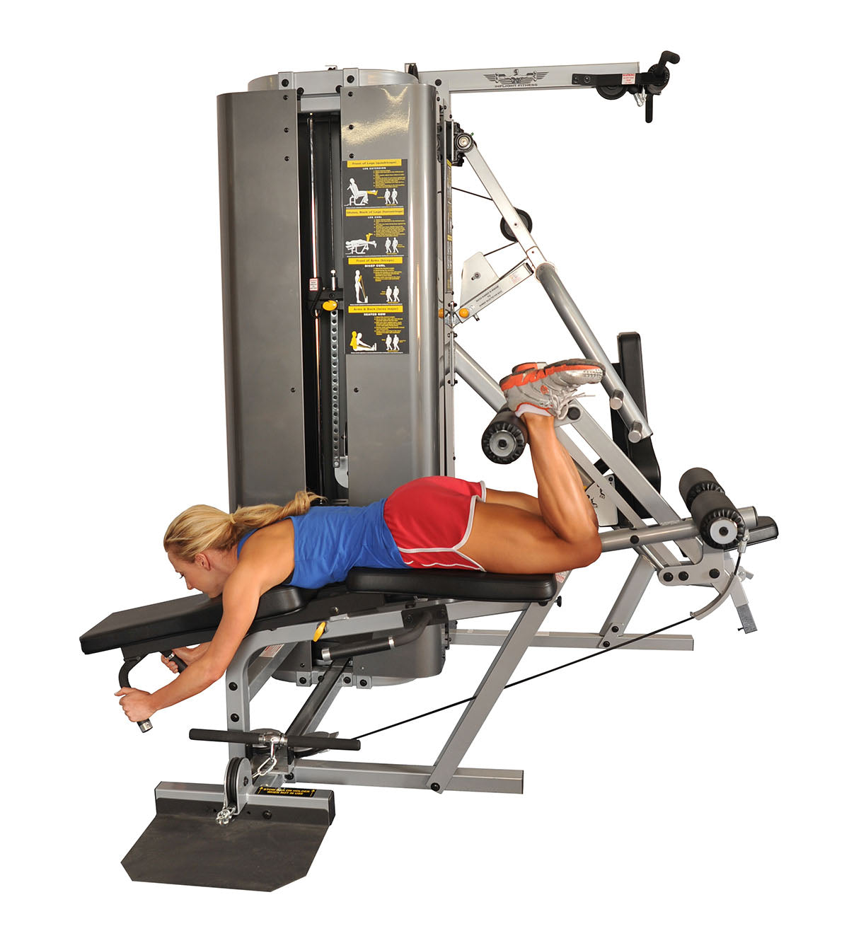 Inflight Fitness, Vanguard Training System, Two Stacks, Three Stations, Full Shrouds - FE-10-7155