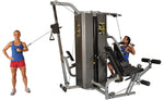 Inflight Fitness, Vanguard Training System, Four Stacks, Four Stations, Cable Crossover, 84" Beam, Full Shrouds - FE-10-7159