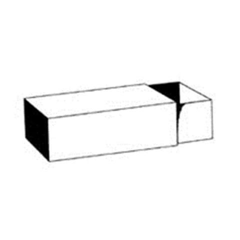 Drug Package Inc Box Microscope Slide Cardboard Size 47/Oblong 2x1" White 72/ Each - 47