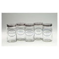 Dukal Corporation Jar Sundry 7x4-1/4" Blue Glass With Stainless Steel Cover 5/Ca - 4010
