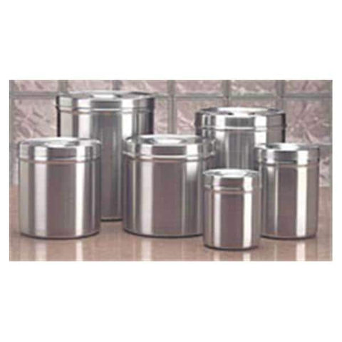Medegen Medical Products, LLC Jar Dressing 7x7-3/8 4-1/2qt Silver Stainless Steel W/ Stainless Steel Cover Each - 88040
