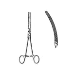 Miltex Forcep Hemostatic Rochester-Carmalt 8" Serrated Curved Stainless Steel Each - Integra Miltex - 36-538