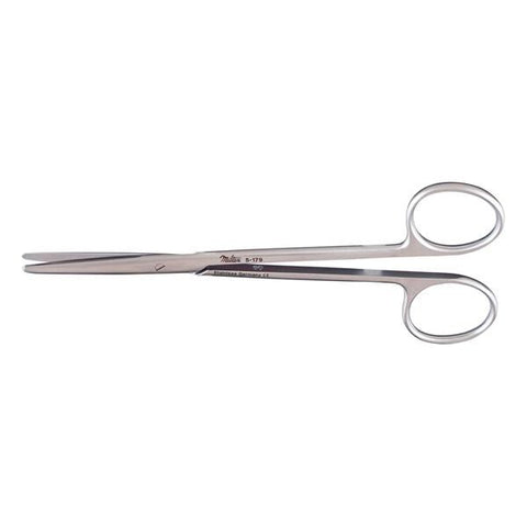 Miltex Scissors Metzenbaum 5-1/2" Blunt/Blunt Straight Standard Stainless Steel Each - Integra Miltex - 5-179