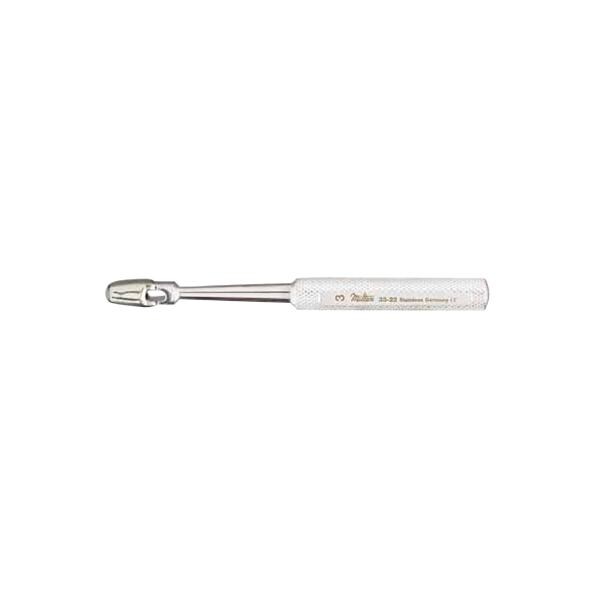 Miltex Biopsy Punch Dermal Keyes 2mm Bite Ribbed Handle Stainless Steel Reusable Each - Integra Miltex - 33-20