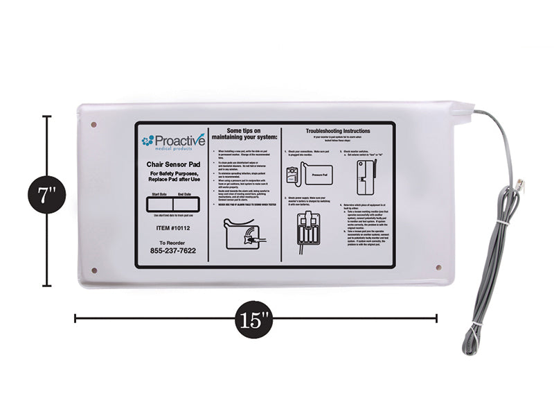 Chair Sensor Pad-6 Month 7"x15" PA-10111 | Each