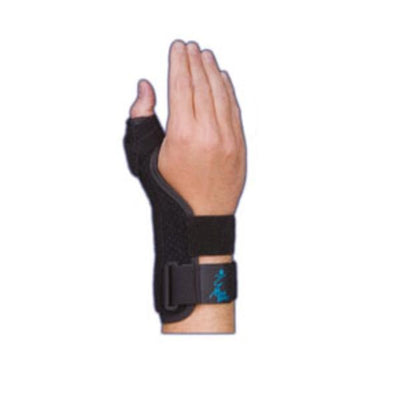 Medical Specialties Splint Short Thumb Suede Black Size 7.5" Universal 1/EA - 223180