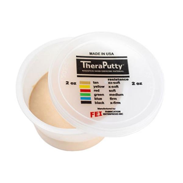 Fabrication Enterprises Putty Exercise CanDo Theraputty Tan 2X-Soft 2oz 2OZ/EA - 10-0956