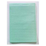 Tidi Products LLC Bib Towel TIDI Ultimate Waffle 13 in x 18 in Green 3 Ply Tissue / Poly 500/Ca - 917402