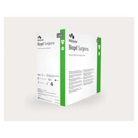 Molnlycke Healthcare Gloves Surgical Biogel Powder-Free Latex 6.5 Sterile Straw 50Pr/Bx, 4 BX/CA - 30465