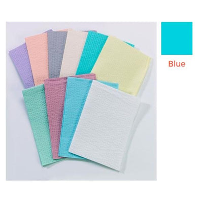 Tidi Products LLC Towel Procedure 13 in x 18 in Blue 3 Ply Tissue / Poly 500/Ca - 918103