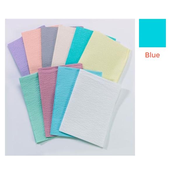 Tidi Products LLC Towel Procedure 13 in x 18 in Blue 3 Ply Tissue / Poly 500/Ca - 918103