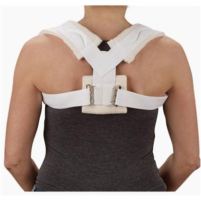 Deroyal Industries Inc Strap Adult Clavicle Cotton Stockinette/Foam Padding White Size Large 1/Ea - 3015-04
