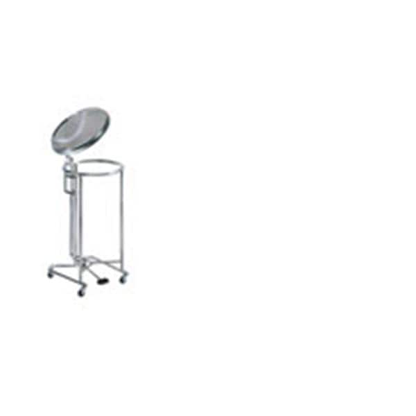 Brewer Company Hamper Laundry Chrome Plated Steel Round 36x19" Silver Eachch - 33334