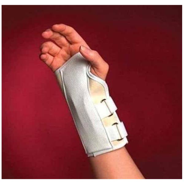 Scott Specialties Inc Splint Adult Wrist Canvas White Size 6" Medium Right Each - 3957-02R