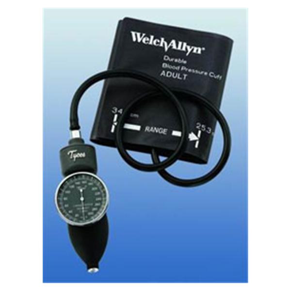 Welch Sphygmomanometer Aneroid Tycos Classic Series Chld/Adlt Arm Dl Dspl Black 1/ Each - Allyn - 5098-23