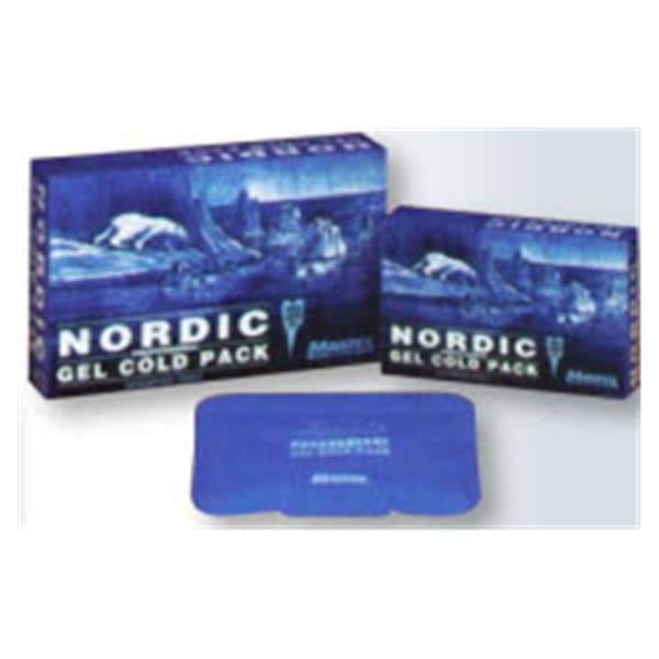 Mastex Industries Pack Cold Nordic Half Size Gel/Vinyl Reusable Blue 7x11" Each - ICE51