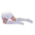 Carolon Company Stocking Anti-Embolism CAP Knee High Inspection Toe Medium Unisex White 10/CS - 521