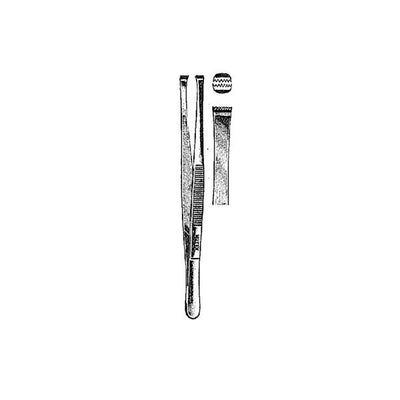 Miltex Forcep Tissue Martin 6" 7x8 Teeth Stainless Steel Each - Integra Miltex - 6-134