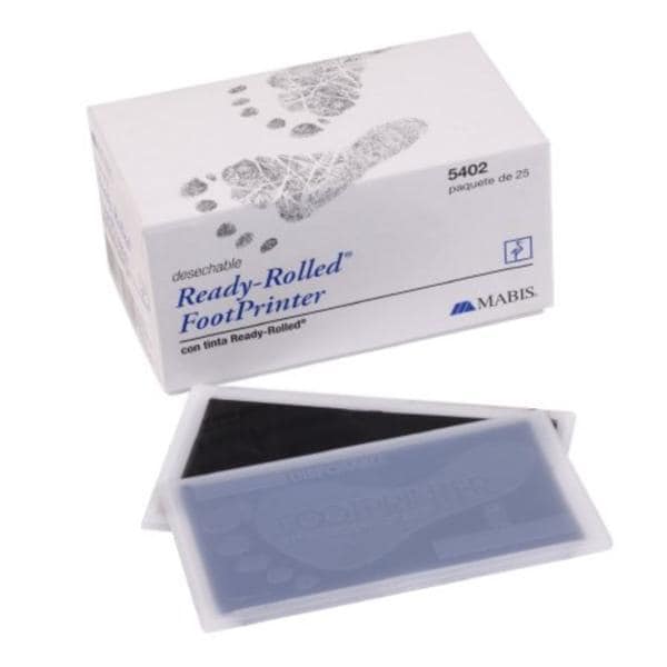 Aspen Surgical Footprinter Ready-Rolled 1/8 Black LF Disp 4.5x2-3/8 4X25/BX - 5402