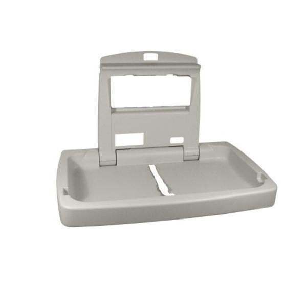 Rubbermaid Station Baby Changing 22.5x33.25x4" Plastic Light Platinum Each - FG781888LPLAT