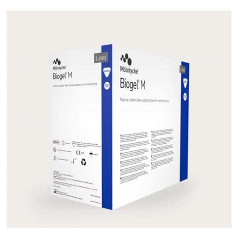 Molnlycke Healthcare Gloves Surgical Biogel-M Powder-Free Latex 6.5 Sterile Straw 50Pr/Bx, 4 BX/CA - 30565