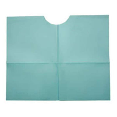Tidi Products LLC Bib Ultimate Contour Neck 17 in x 18 in White 3 Ply Tissue / Poly 500/Ca - CONP-W