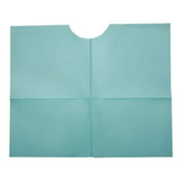 Tidi Products LLC Bib Ultimate Contour Neck 17 in x 18 in White 3 Ply Tissue / Poly 500/Ca - CONP-W