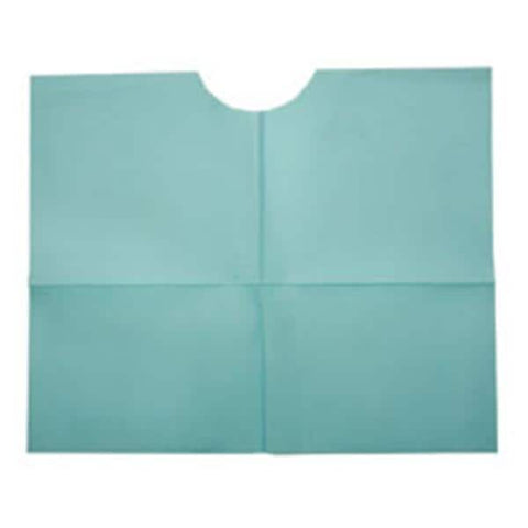 Tidi Products LLC Bib Ultimate Contour Neck 17 in x 18 in White 3 Ply Tissue / Poly 500/Ca - CONP-W