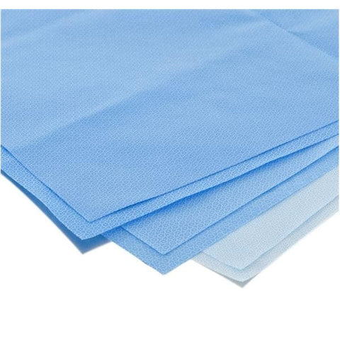 O & M Halyard WrapCaseR Halyard 24 in x 24 in Blue Not Made From Natural Rubber Latex 500/Ca - 10724