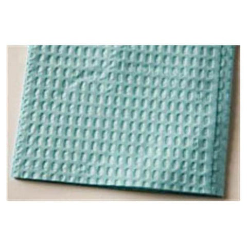 Tidi Products LLC Bib Towel TIDI Ultimate Waffle 17 in x 18 in Blue 3 Ply Tissue / Poly 500/Ca - 917413