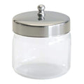 Graham Jar Dressing 6x6" Clear Glass With Stainless Steel Cover 6/Ca - Field/Everest &Jennings - 3463